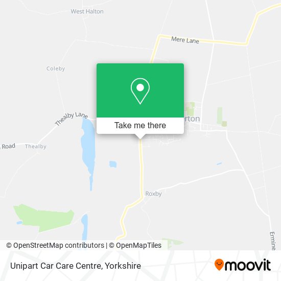 Unipart Car Care Centre map