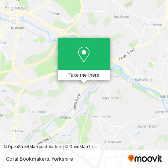 Coral Bookmakers map