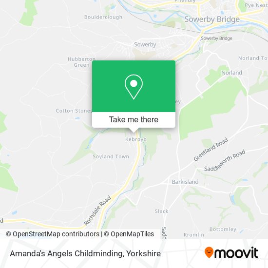 Amanda's Angels Childminding map
