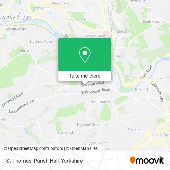 St Thomas' Parish Hall map