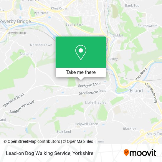 Lead-on Dog Walking Service map