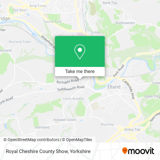 Royal Cheshire County Show map