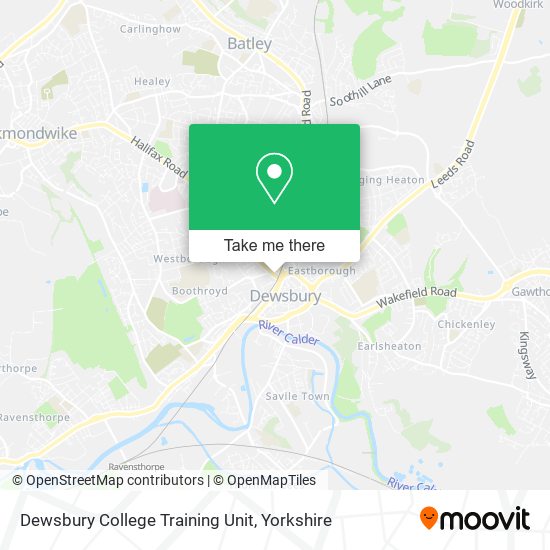 Dewsbury College Training Unit map