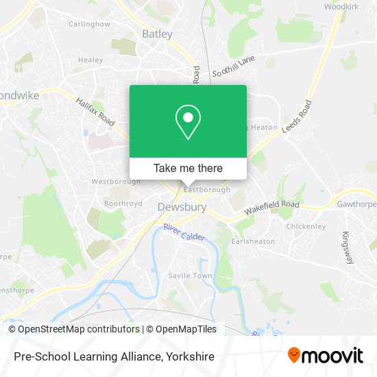 Pre-School Learning Alliance map