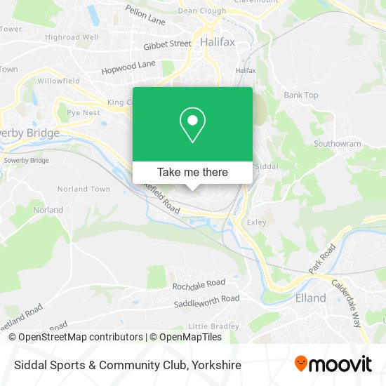 Siddal Sports & Community Club map