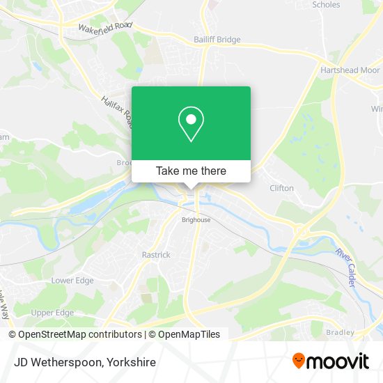 JD Wetherspoon map