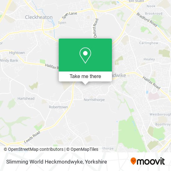 Slimming World Heckmondwyke map