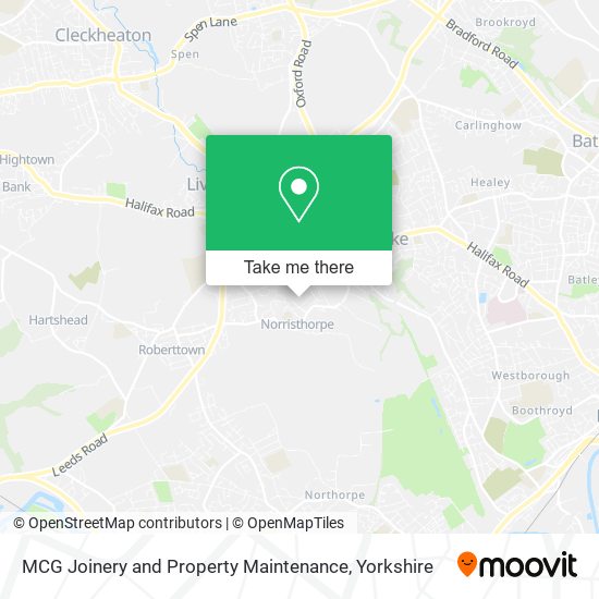 MCG Joinery and Property Maintenance map
