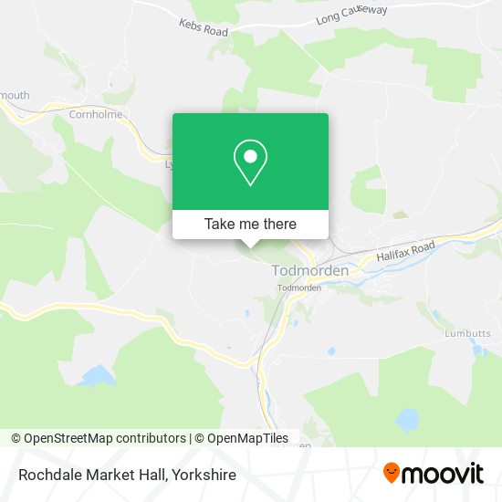 Rochdale Market Hall map