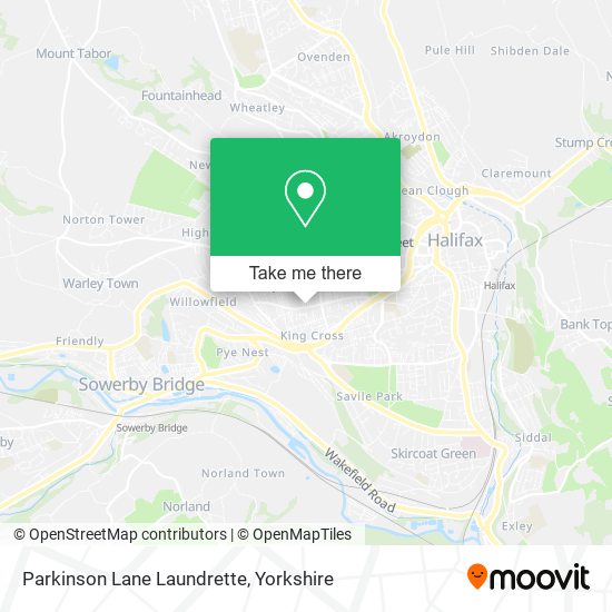 Parkinson Lane Laundrette map