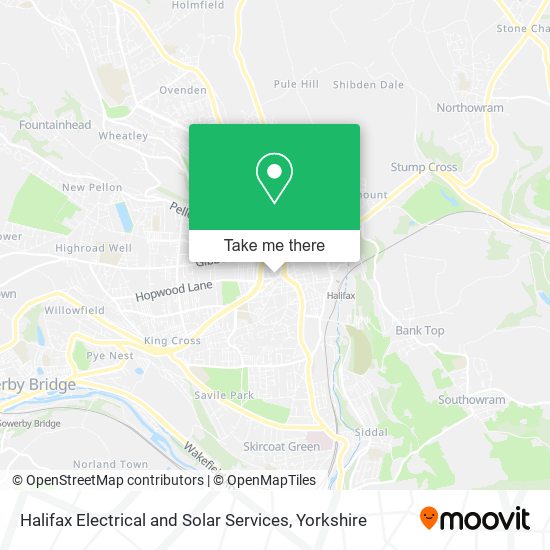 Halifax Electrical and Solar Services map