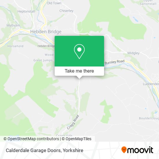 Calderdale Garage Doors map
