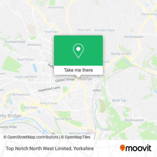 Top Notch North West Limited map