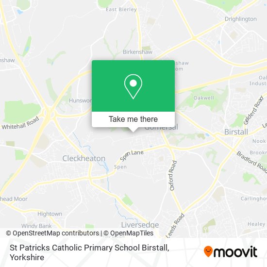 St Patricks Catholic Primary School Birstall map
