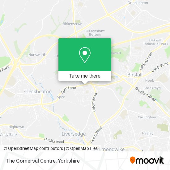 The Gomersal Centre map