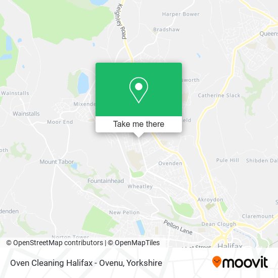 Oven Cleaning Halifax - Ovenu map
