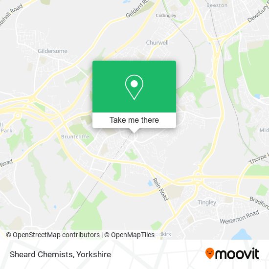 Sheard Chemists map