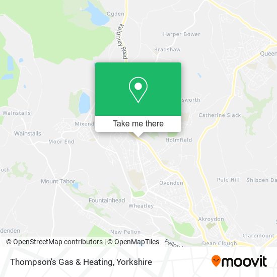 Thompson's Gas & Heating map