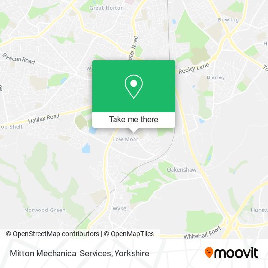 Mitton Mechanical Services map