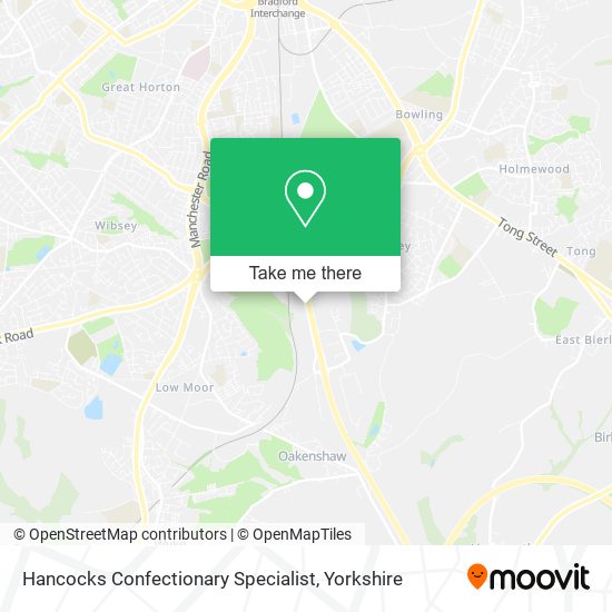 Hancocks Confectionary Specialist map