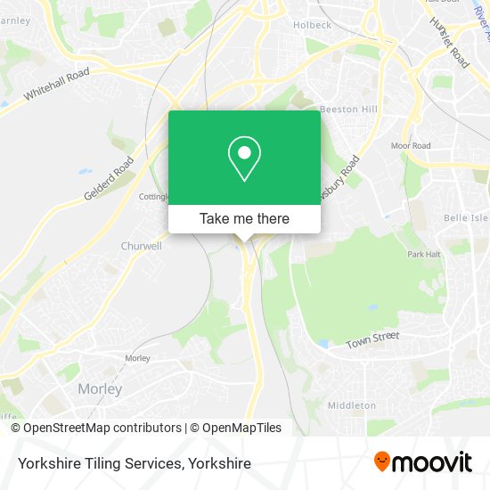 Yorkshire Tiling Services map