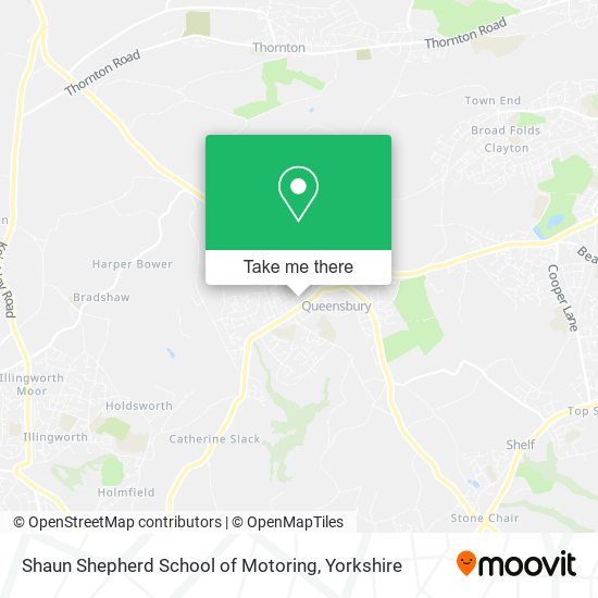 Shaun Shepherd School of Motoring map