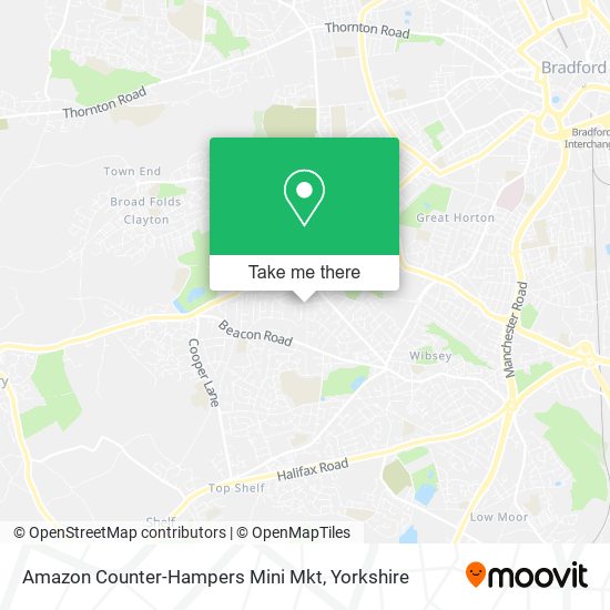 Amazon Counter-Hampers Mini Mkt map