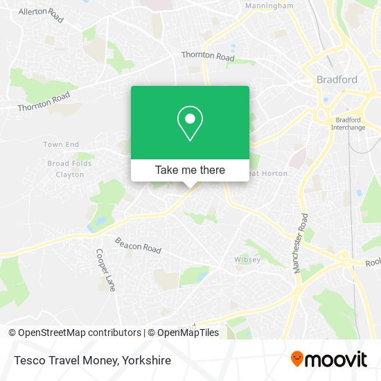 Tesco Travel Money map