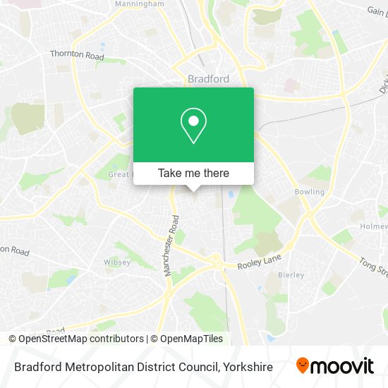 Bradford Metropolitan District Council map