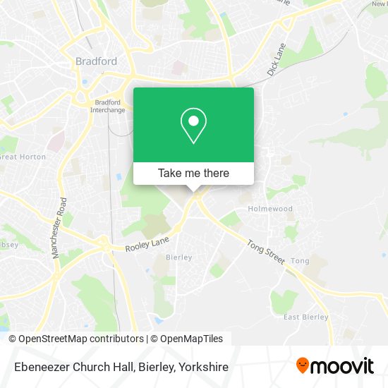 Ebeneezer Church Hall, Bierley map
