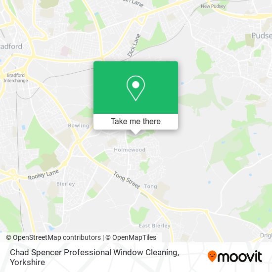 Chad Spencer Professional Window Cleaning map
