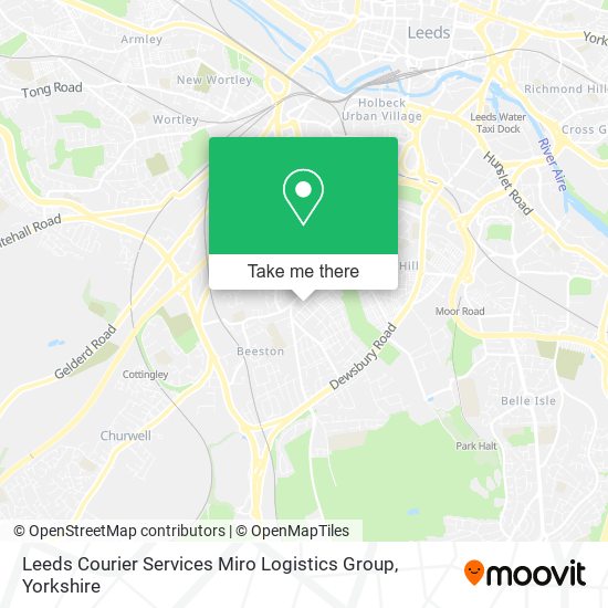 Leeds Courier Services Miro Logistics Group map