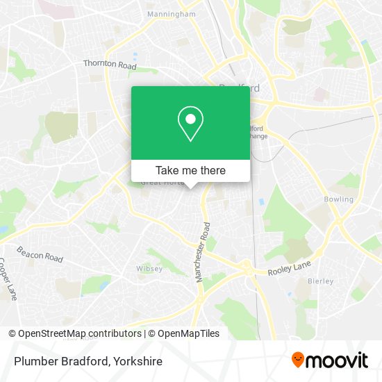 Plumber Bradford map