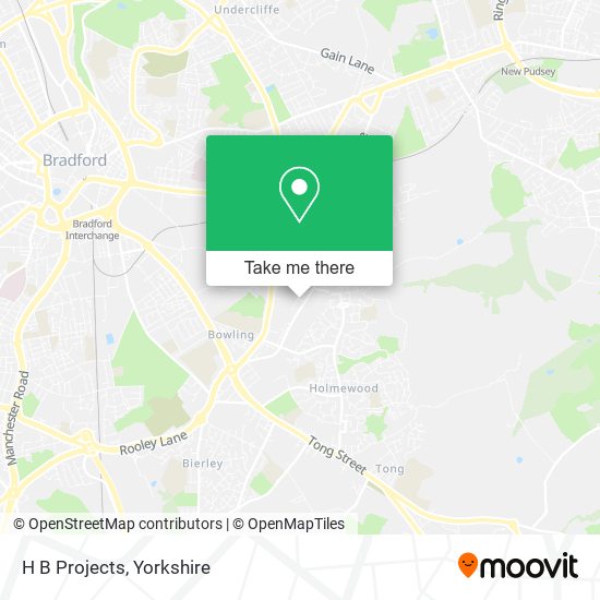 H B Projects map