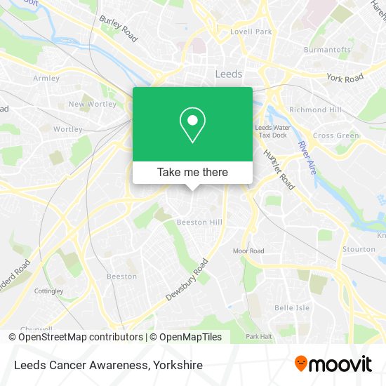 Leeds Cancer Awareness map