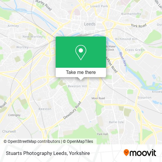 Stuarts Photography Leeds map
