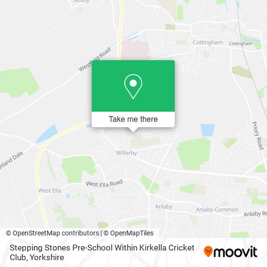 Stepping Stones Pre-School Within Kirkella Cricket Club map