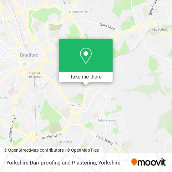 Yorkshire Damproofing and Plastering map