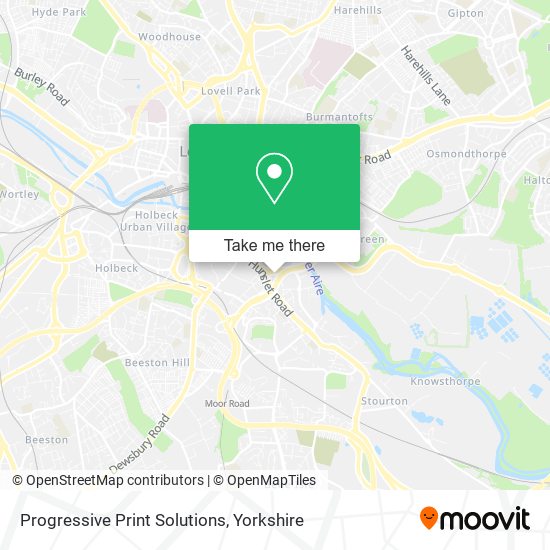 Progressive Print Solutions map