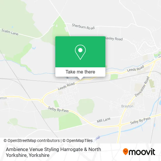 Ambience Venue Styling Harrogate & North Yorkshire map