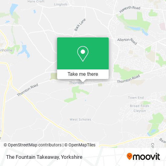 The Fountain Takeaway map