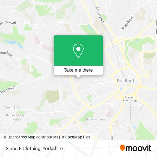S and F Clothing map