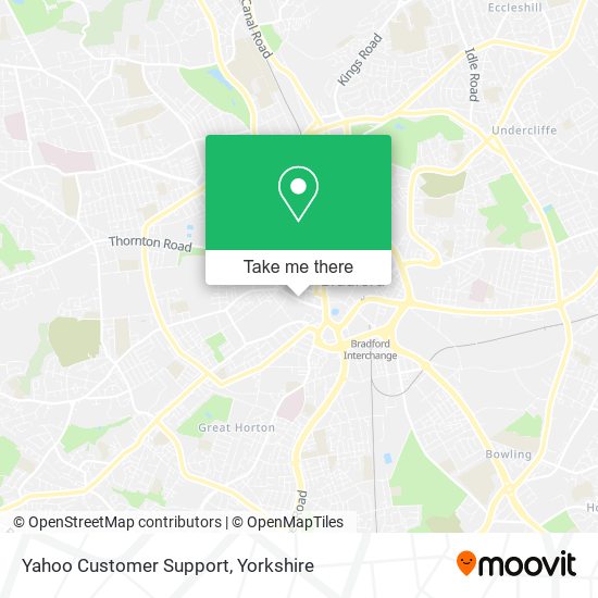 Yahoo Customer Support map