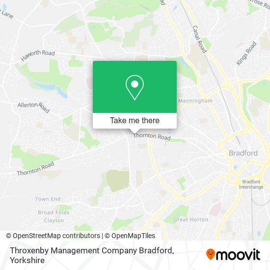 Throxenby Management Company Bradford map