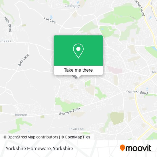 Yorkshire Homeware map