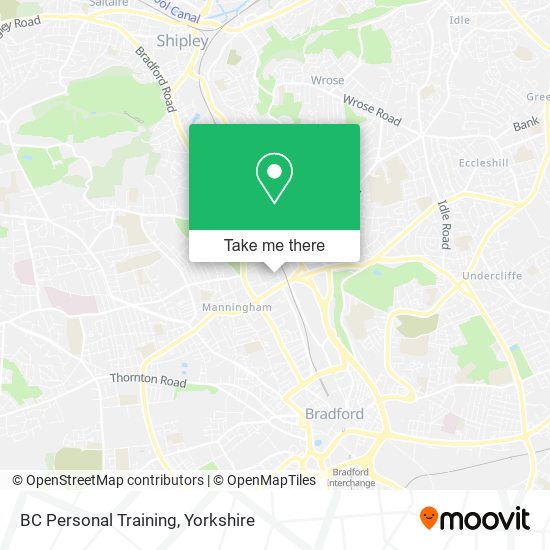 BC Personal Training map