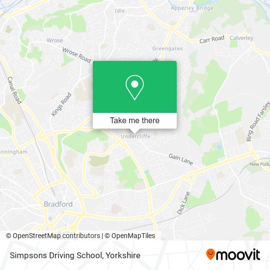 Simpsons Driving School map