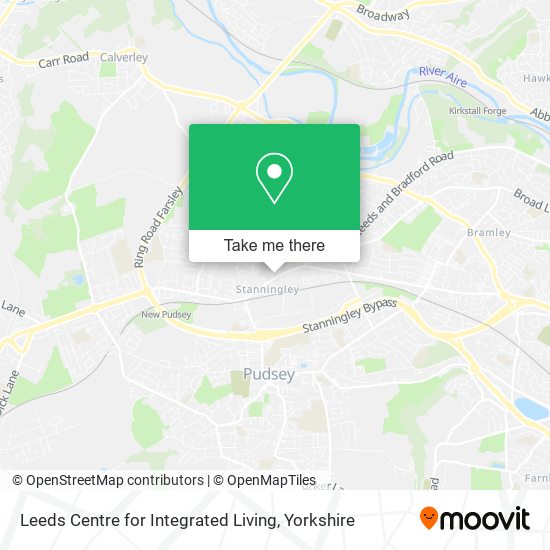 Leeds Centre for Integrated Living map