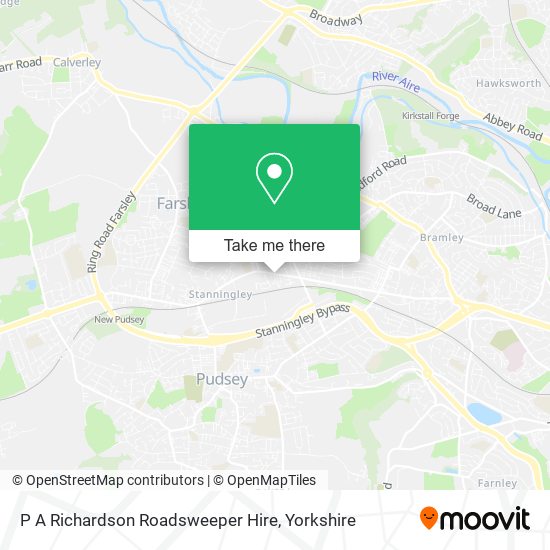 P A Richardson Roadsweeper Hire map