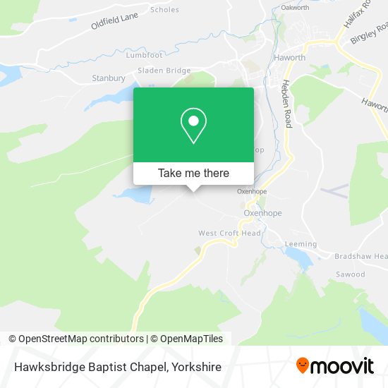 Hawksbridge Baptist Chapel map
